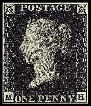 Penny Black Stamp Introduction - March 4, 1840