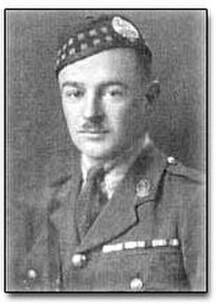 Chisholm as a captain in the Canadian Expeditionary Force at the end of World War I.