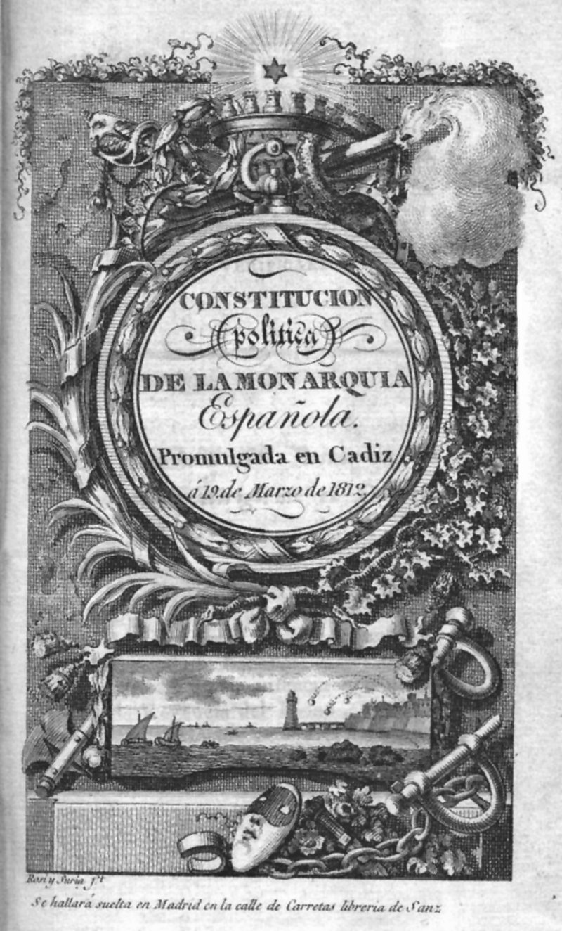 King Ferdinand VII abolishes the Spanish Constitution of 1812, returning Spain t