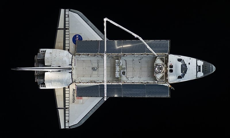 The Space Shuttle Atlantis is launched on mission STS-110, carrying the S0 truss