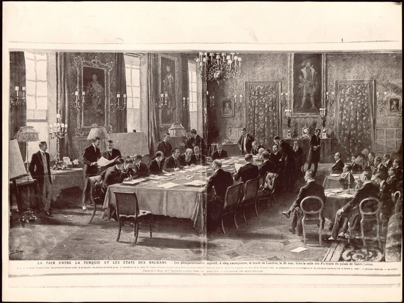 The Treaty of London is signed, ending the First Balkan War between the Balkan a