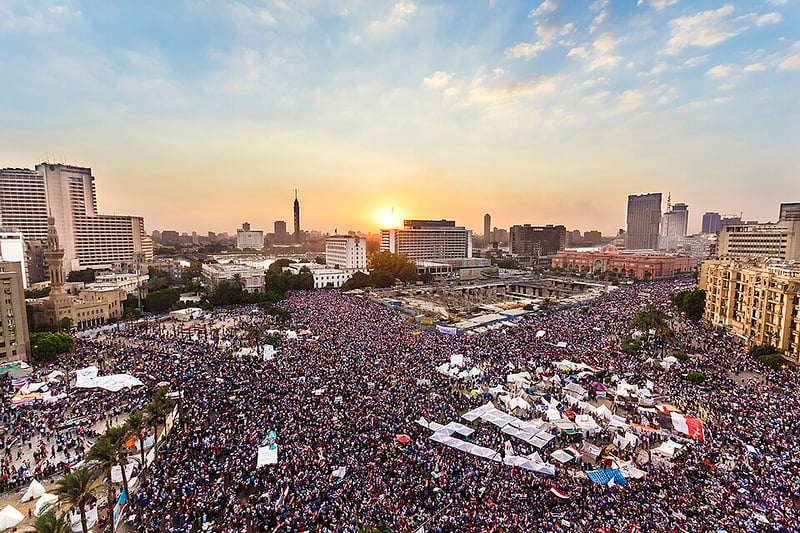 Protests begin around Egypt against President Mohamed Morsi and the ruling Freed