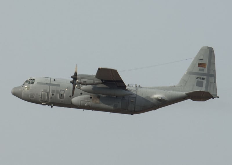 An Aerospace Force Lockheed C-130 crashes during take-off in Puerto Leguízamo, C