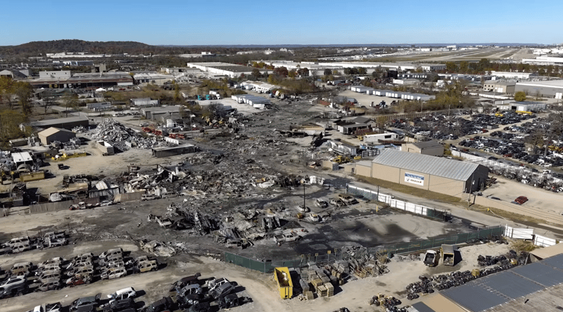 UPS Airlines Flight 2976, a McDonnell Douglas MD-11F crashes into multiple build