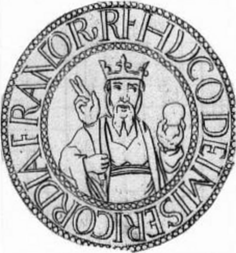 Hugh Capet is crowned King of France, the first of the Capetian dynasty that wou