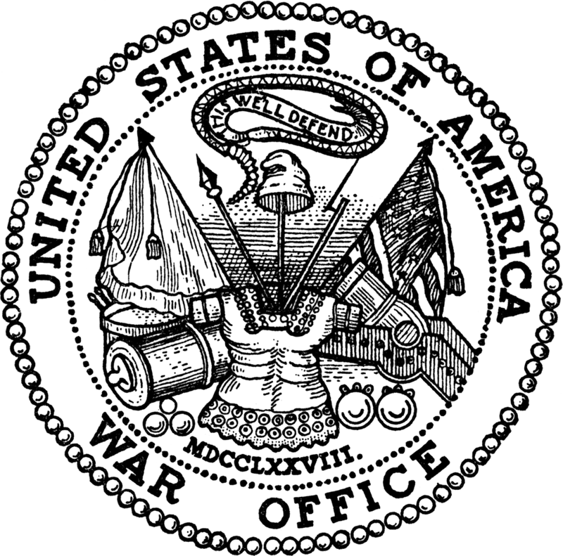 The United States Department of War first establishes a regular army with a stre