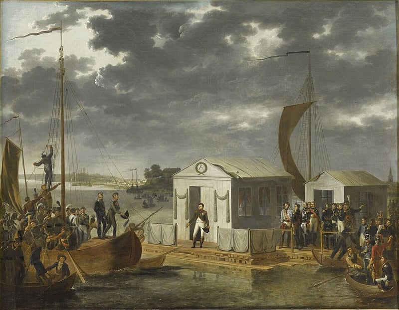 The first Treaty of Tilsit between France and Russia is signed, ending hostiliti