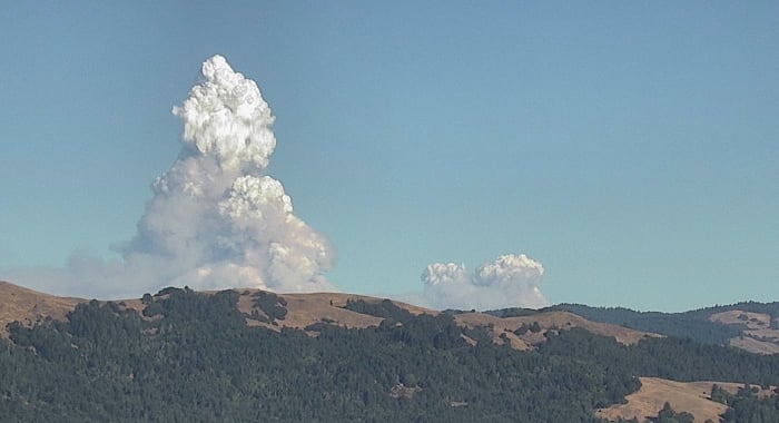 The August Complex fire in California burns more than one million acres of land.