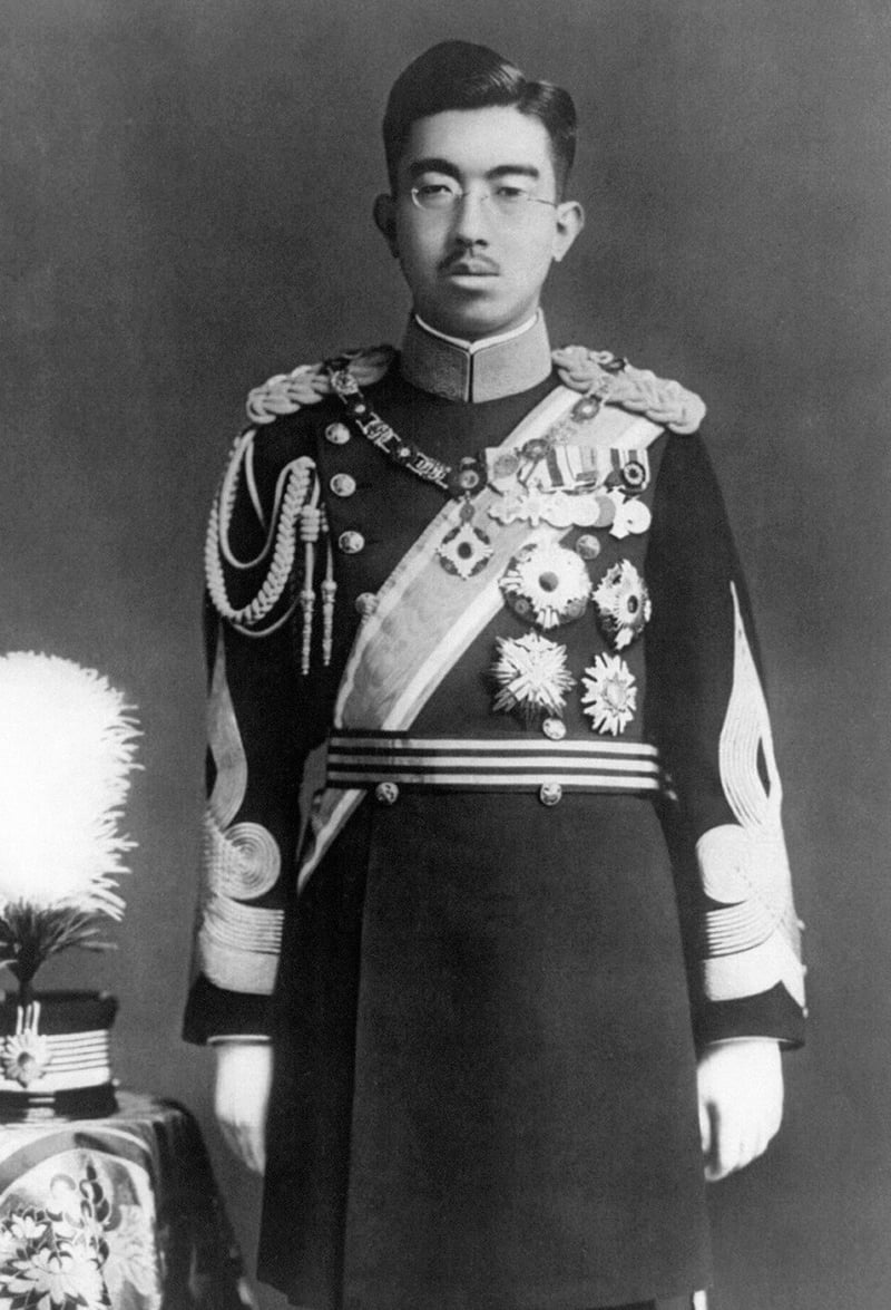 Emperor Hirohito broadcasts his declaration of surrender following the effective