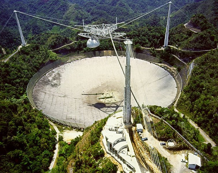 The Arecibo Telescope collapses.