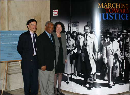 Monument commemorating Brown v. Board of Education ruling in Washington D.C.