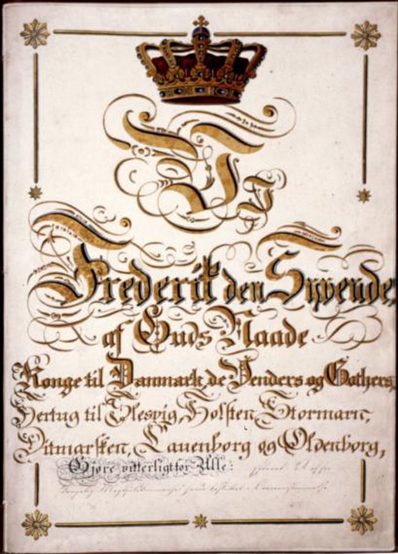 Denmark amends its constitution to allow women's suffrage.