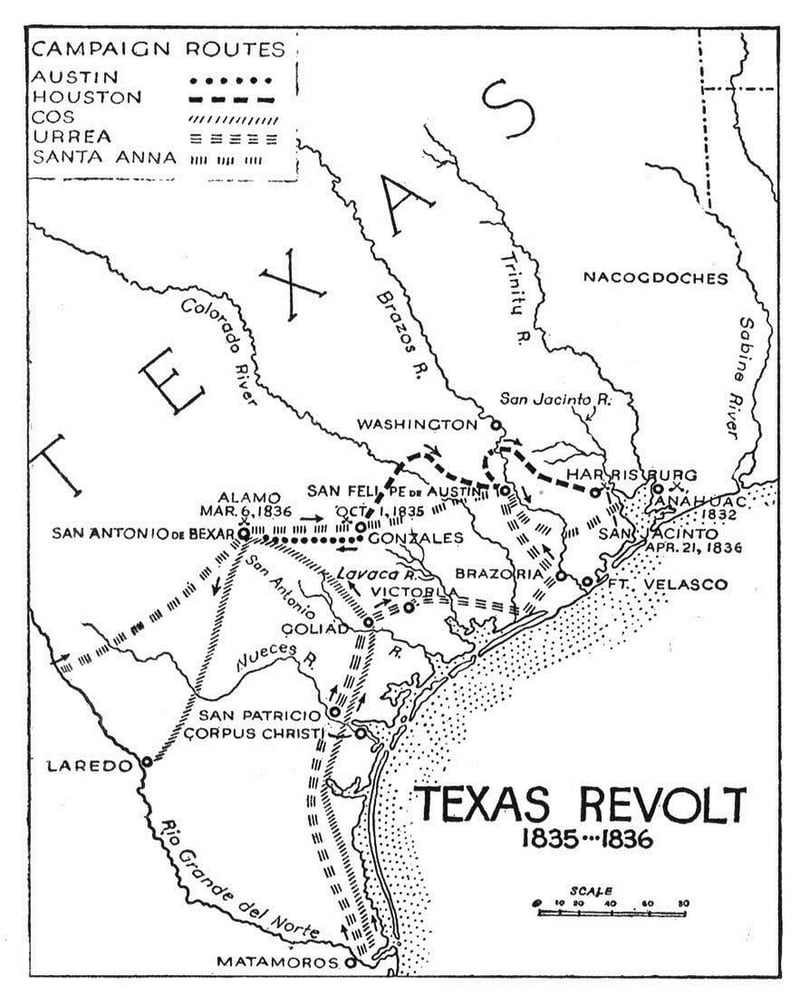 Texas Revolution: The Declaration of independence of the Republic of Texas from 