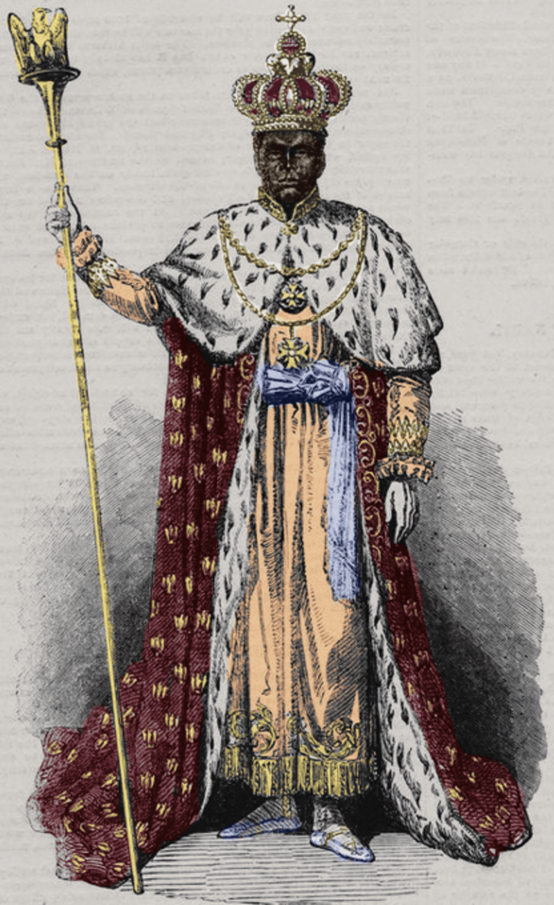President Faustin Soulouque of the First Republic of Haiti has the Senate and Ch