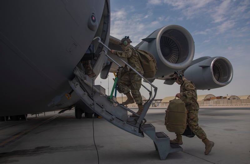 The last remaining American troops leave Afghanistan, ending U.S. involvement in