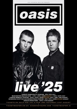 The Oasis Live '25 tour began in Principality Stadium, Cardiff, ending a 16 year