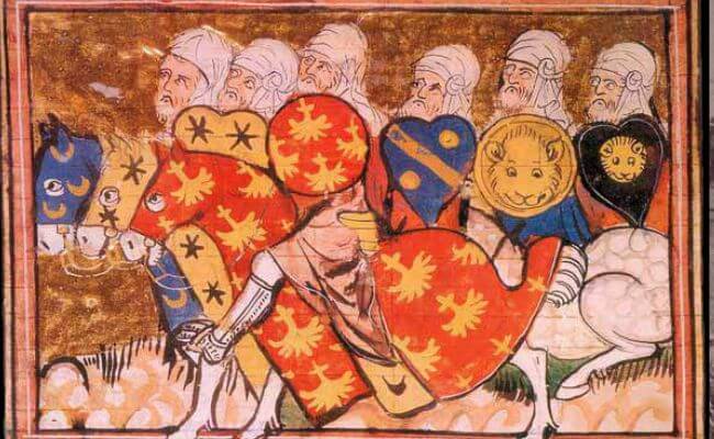 Depiction of Saladin’s army